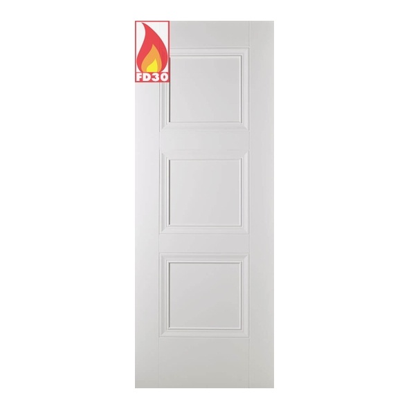 AMSWHIFC33  1981 x 838 x 44mm [33]  LPD Internal White Primed Plus Amsterdam FD30 Fire Door