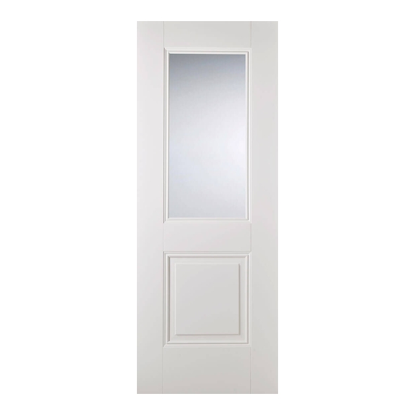 LPD Internal White Primed Plus Arnhem Doors [Clear Bevelled Glass]
