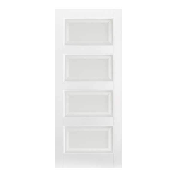 LPD Internal White Primed Contemporary Doors [Clear / Obscure Glass]