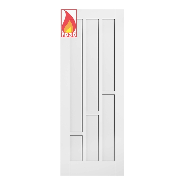 LPD Internal White Primed Coventry FD30 Fire Doors