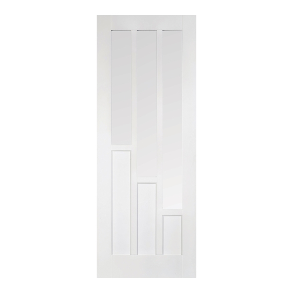 LPD Internal White Primed Coventry Doors [Clear Glass]
