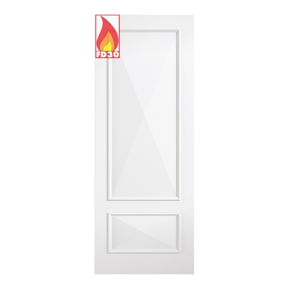 LPD Internal White Primed Plus Knightsbridge 2P FD30 Fire Doors
