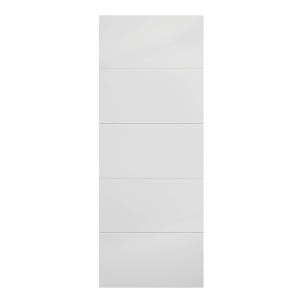 LPD Internal White Primed Smooth Moulded Horizontal Four Line Doors