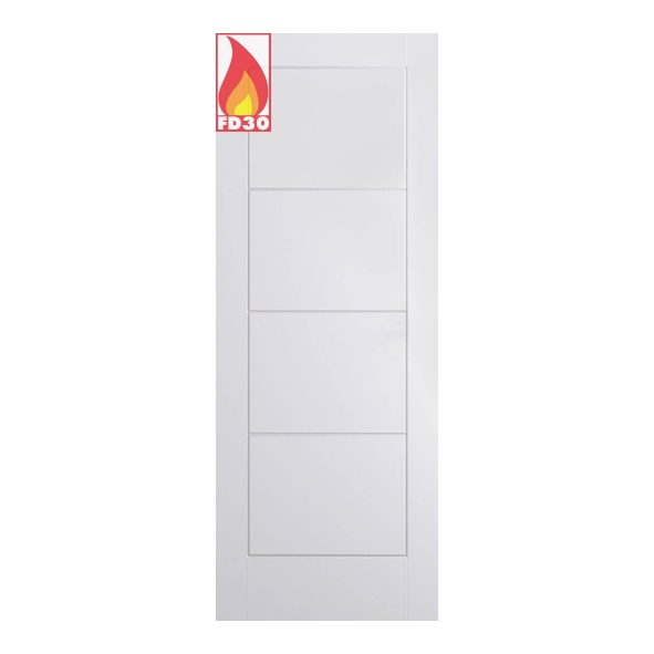 FCSMOLAD33  1981 x 838 x 44mm [33]  LPD Internal White Primed Smooth Moulded Ladder FD30 Fire Door