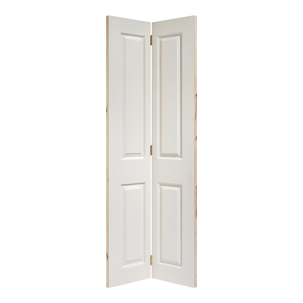 LPD Internal White Primed Texture Moulded 4P Bi-Fold Doors