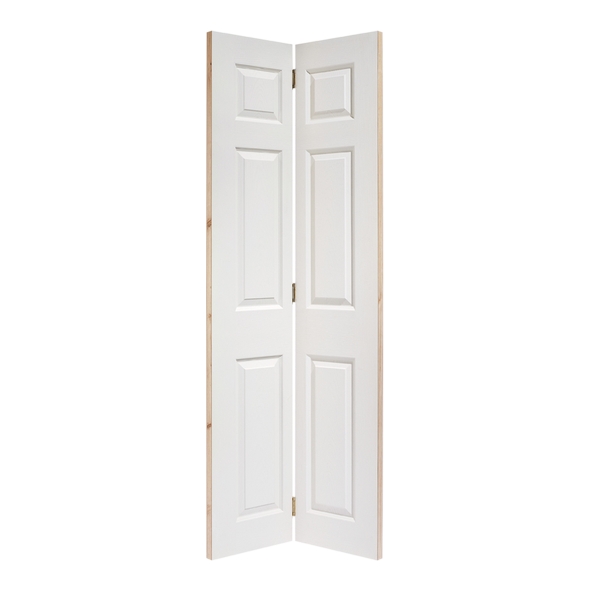 LPD Internal White Primed Texture Moulded 6P Bi-Fold Doors