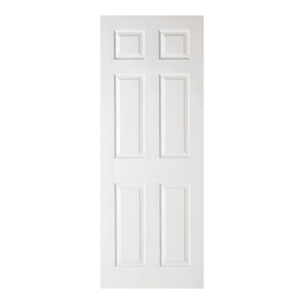 LPD Internal White Primed Texture Moulded 6P Doors