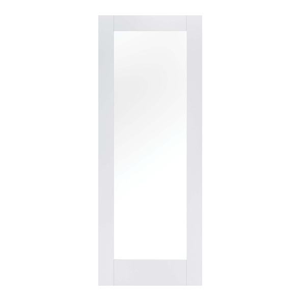 LPD Internal White Primed Pattern 10 1L Doors [Clear Glass]