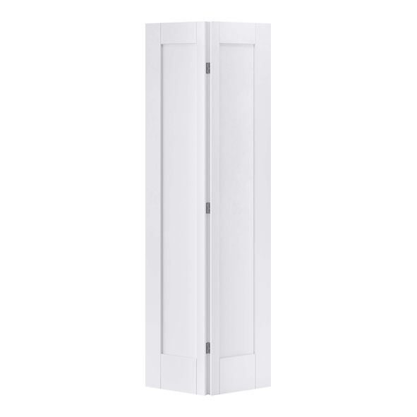 LPD Internal White Primed Pattern 10 One Panel Bi-Fold Doors