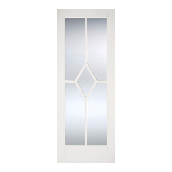 LPD Internal White Primed Reims Doors [Clear Glass]