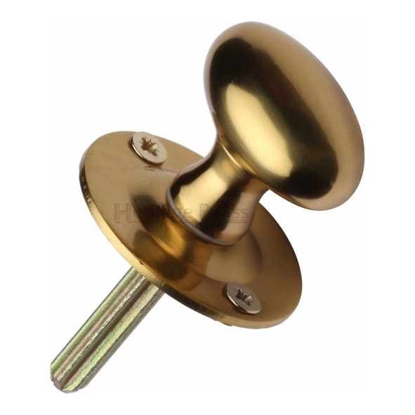 BT5-PB  Turn Only  Polished Brass  Heritage Brass Small Victorian Turn With Spline Spindle