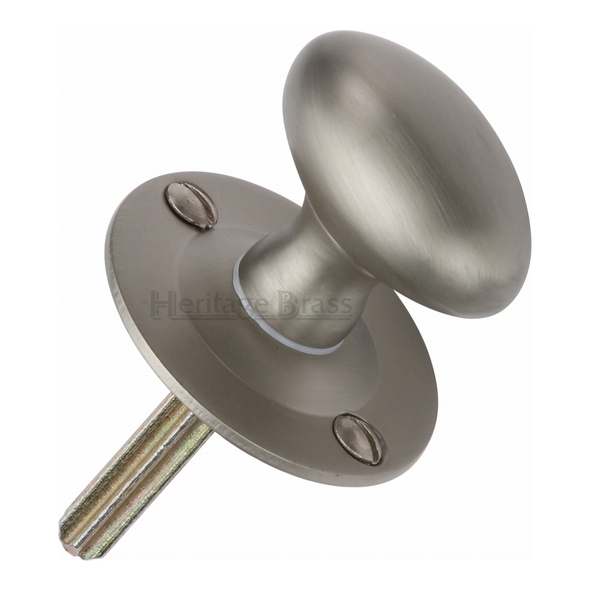 BT5-SN • Turn Only • Satin Nickel • Heritage Brass Small Victorian Turn With Spline Spindle