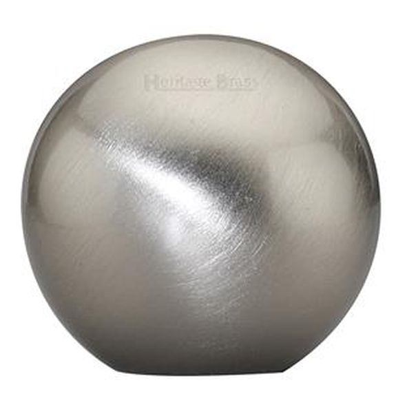 C3627-SN • 25 x 12 x 24mm • Satin Nickel • Heritage Brass Globe Cabinet Knob