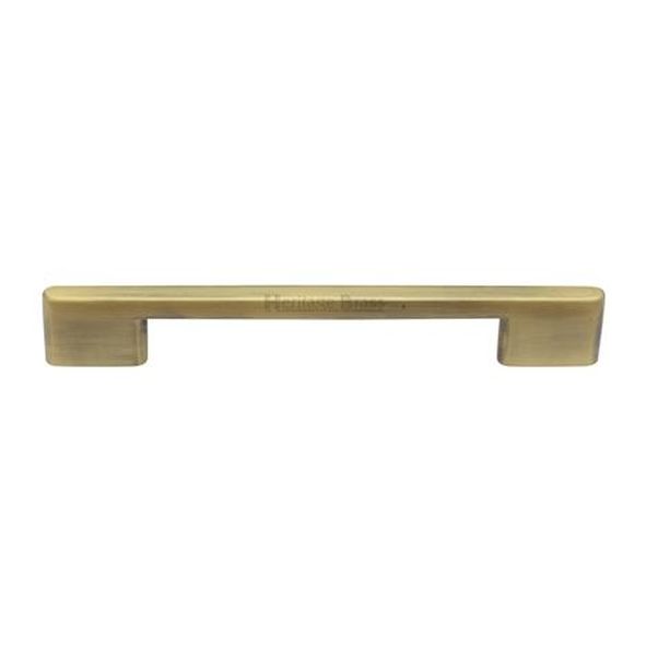 C3681 160-AT • 160 x 195 x 8 x 30mm • Antique Brass • Heritage Brass Slim Metro Cabinet Pull Handle