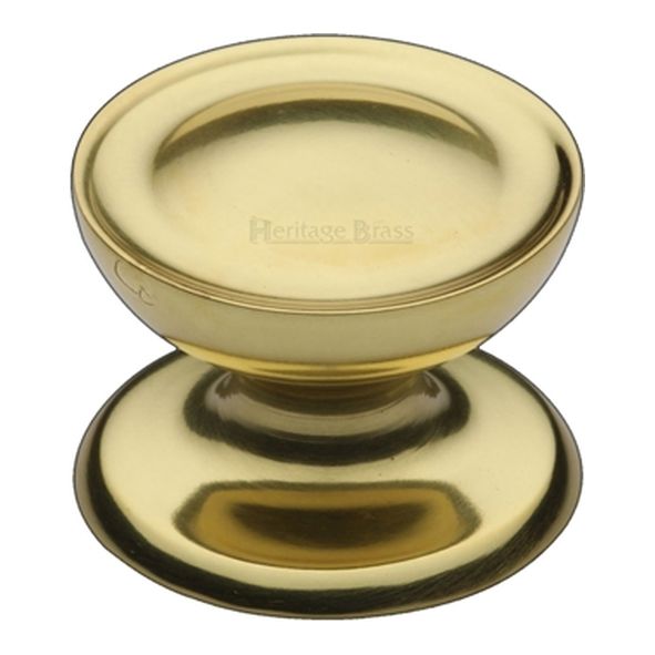 C4386 32-PB • 32 x 32 x 24mm • Polished Brass • Heritage Brass Surrey Cabinet Knob