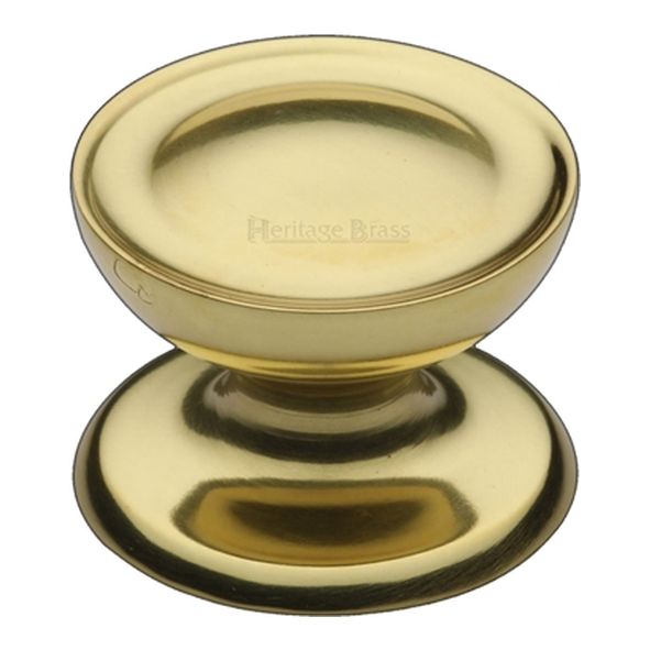 C4386 38-PB • 38 x 38 x 28mm • Polished Brass • Heritage Brass Surrey Cabinet Knob