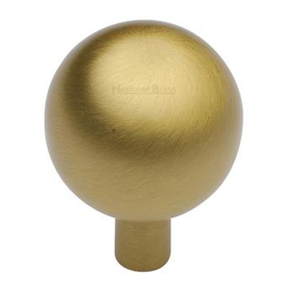 C8323 22-SB  22 x 6 x 32mm  Satin Brass  Heritage Brass Sphere Cabinet Knob