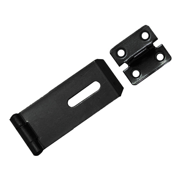 617-075-BL  075 x 38mm  Black  Medium Pattern Safety Hasp & Staple