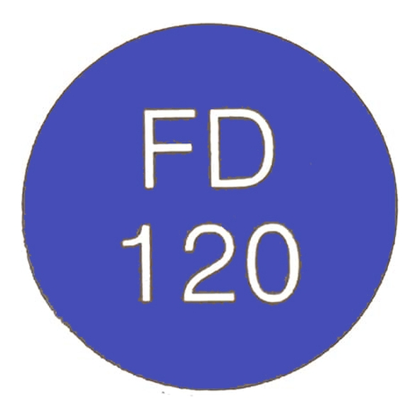 2541-120-BL  Blue  47mm   Self Adhesive Fire Door Identification Disc