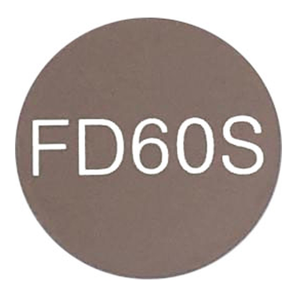 2541-60S  Cocoa Brown  47mm   Self Adhesive Fire & Smoke Door Identification Disc