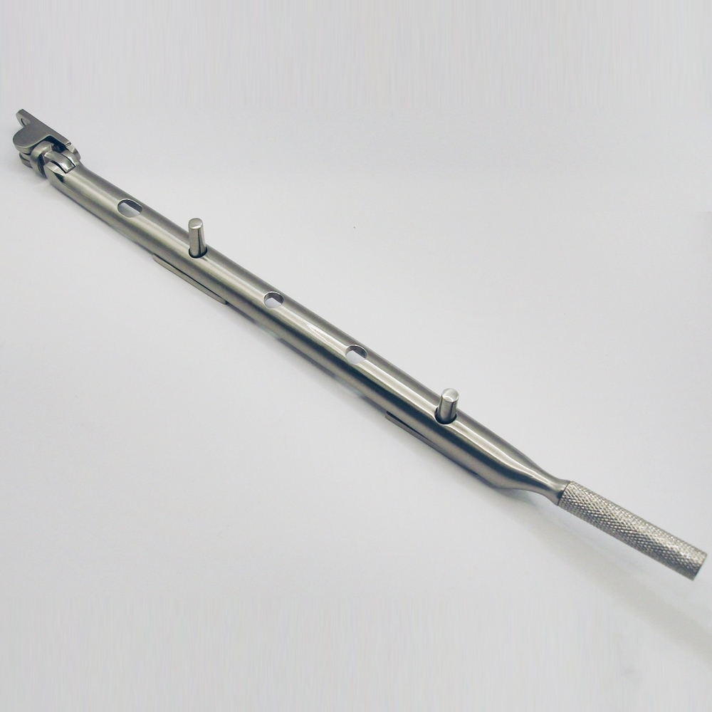 THD076/SNP  300mm  Satin Nickel  Knurled End Casement Stay