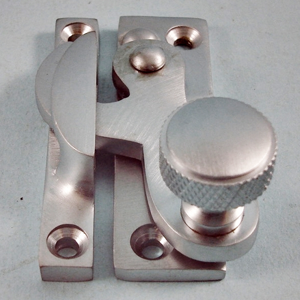 THD079/SCP  Non-Locking  Satin Chrome  Clo Knurled Knob Sash Fastener