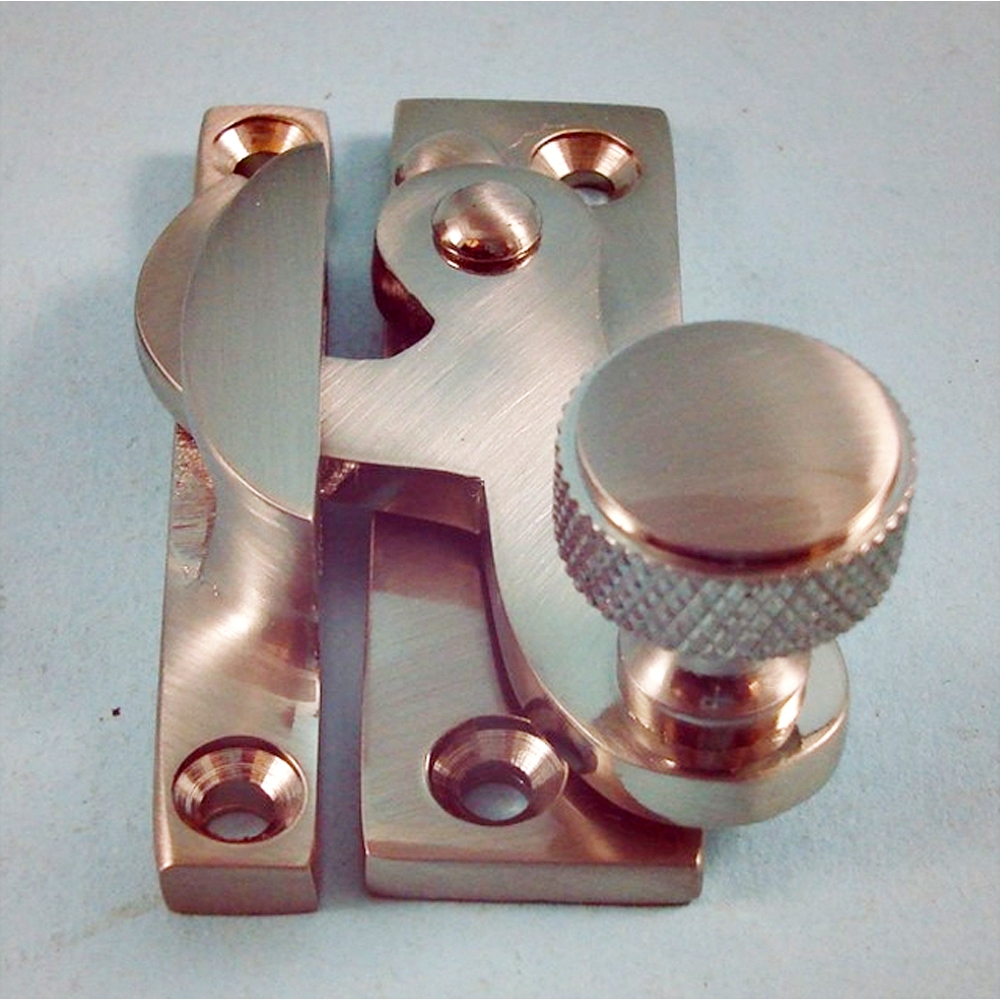 THD079/SNP  Non-Locking  Satin Nickel  Clo Knurled Knob Sash Fastener