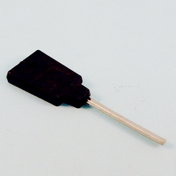 THD111  Black / Zinc Plated  Plastic Headed Key For Sash Fasteners