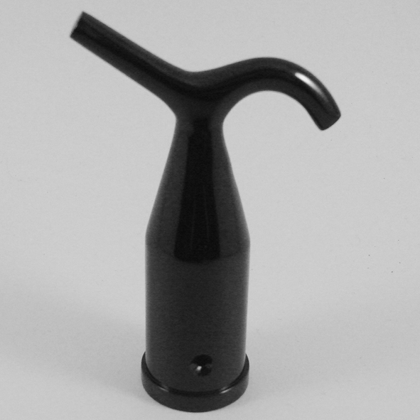 THD163/BLP  For 25mm Pole  Black Polished  Hook for Sash Pole