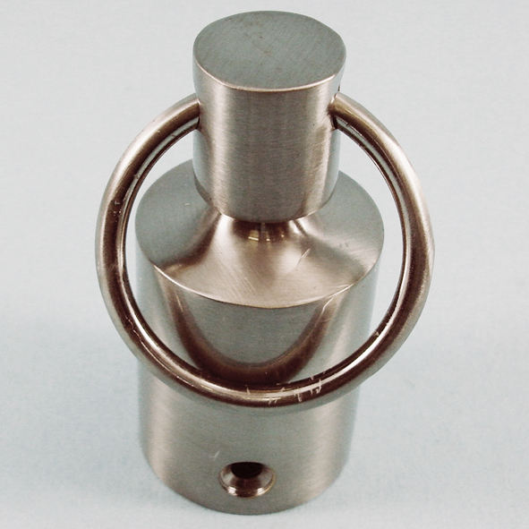 THD163E/SNP  Satin Nickel  Pole End With Hanging Loop