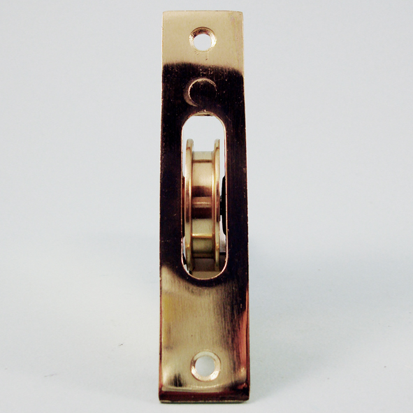Square Sash Pulleys With Steel Body and 44mm (1¾) Brass Pulley Wheels