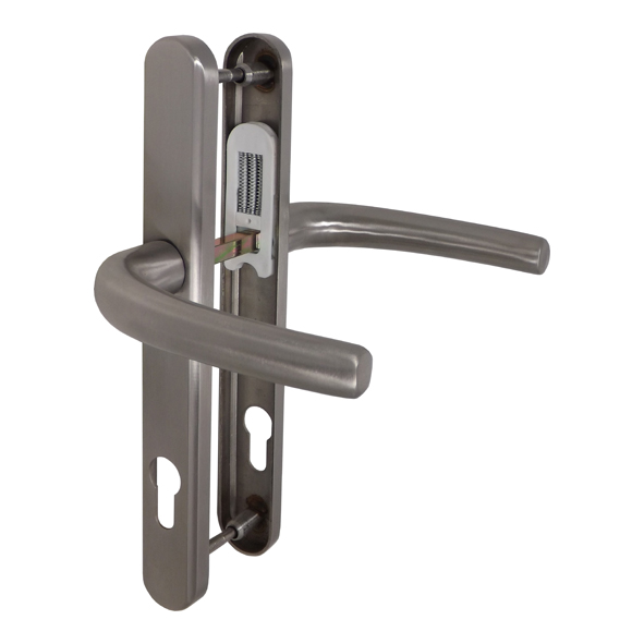 2QHB0829C  92mm c/c  Satin Stainless  Alpha Stainless Steel Bolt Above Lever Multi Point Lock Furniture