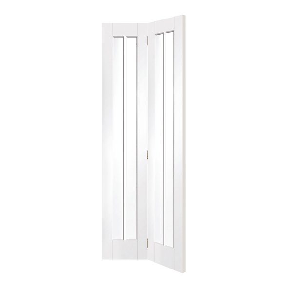 XL Joinery Internal White Primed Worcester Bi-Fold Doors [Clear Glass]