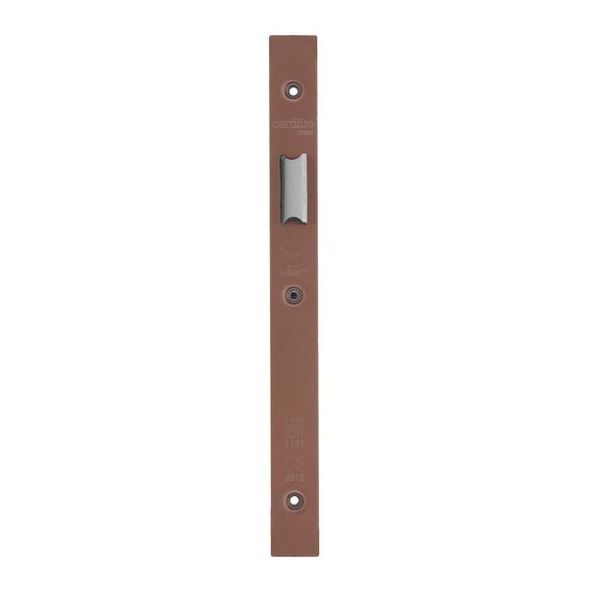VDAP01-S-PVDBZ  Square Forend & Striker  PVD Satin Bronze  for Veir DIN Latches
