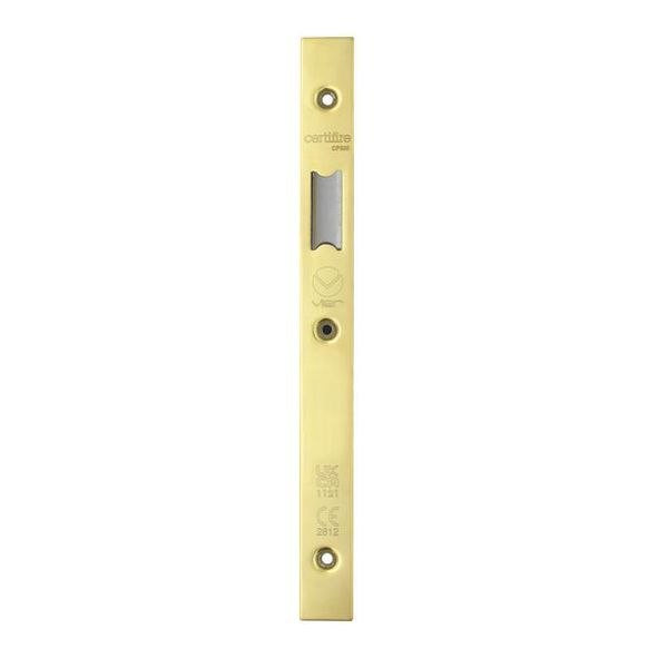 VDAP01-S-PVDG  Square Forend & Striker  PVD Gold  for Veir DIN Latches