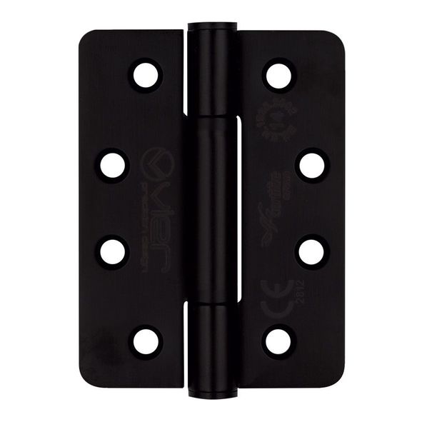 VHC243R-PCB  102 x 076 x 3.0mm  Black [160kg]  G14 CE Concealed Bearing Radiused Corner 201 Stainless Butt Hinges