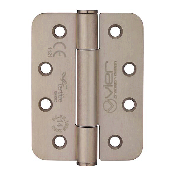 VHC243R-PVDBZ  102 x 076 x 3.0mm  PVD Bronze [160kg]  G14 CE Concealed Bearing Radiused Corner 201 Stainless Butt Hinges