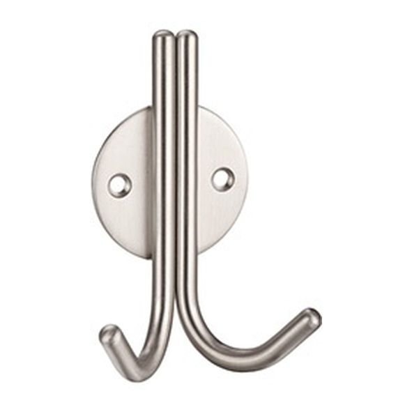 ZAS70SS  Satin Stainless  Zoo Hardware Double Wire Coat Hook