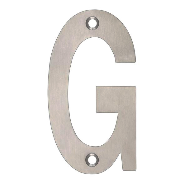 ZSNGSS • 102mm • Satin Stainless • Zoo Hardware Face Fixing Letter G