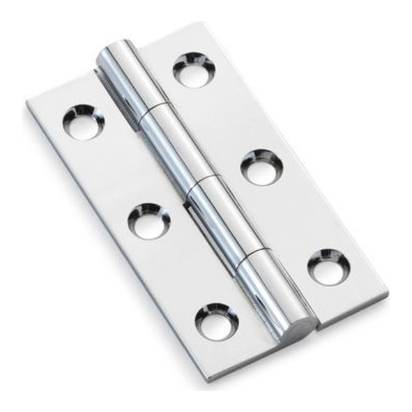 AW050-CH-PC • 50 x 28 x 1.5mm • Polished Chrome • Alexander & Wilks Solid Drawn Cabinet Butt Hinges