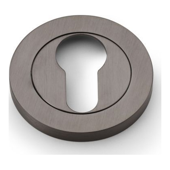 AW390DBZPVD • For Euro Cylinder • Dark Bronze PVD • Alexander & Wilks Concealed Fix Escutcheon