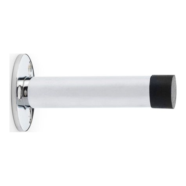 AW620-75-PC • 75mm • Polished Chrome • Alexander & Wilks Projection Door Stop On Face Fix Rose