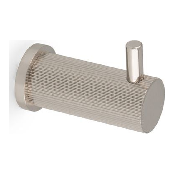 AW776PNPVD  Polished Nickel PVD  Alexander & Wilks Reeded Coat Hook