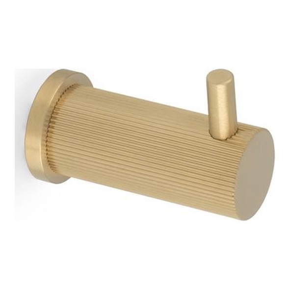 AW776SBPVD • Satin Brass PVD • Alexander & Wilks Reeded Coat Hook