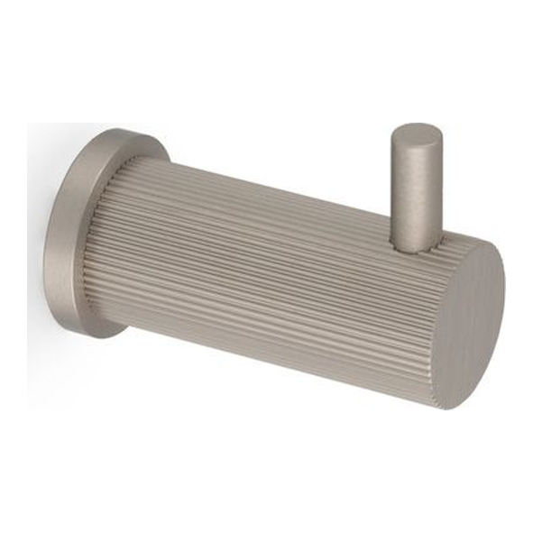 AW776SN  Satin Nickel  Alexander & Wilks Reeded Coat Hook