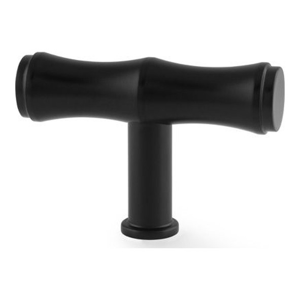 AW801B-55-BL • 55mm • Black • Alexander & Wilks Bamboo T-Bar Cabinet Knob