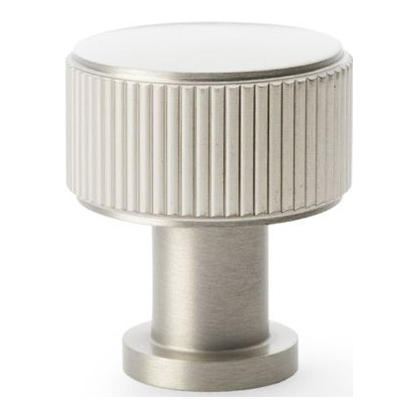 AW807R-29-SN • 29mm • Satin Nickel • Alexander & Wilks Lucia Reeded Cabinet Knob