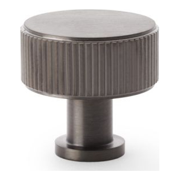 AW807R-35-DBZPVD • 35mm • Dark Bronze • Alexander & Wilks Lucia Reeded Cabinet Knob