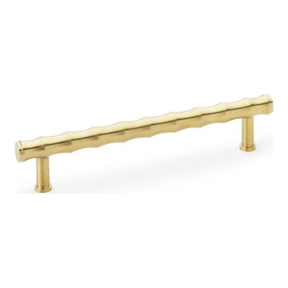 AW809B-160-SBPVD • 160mm c/c • Satin Brass PVD • Alexander & Wilks Bamboo T-Bar Cabinet Pull Handle