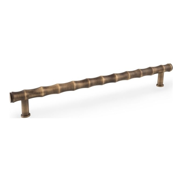 AW809B-224-AB • 224mm c/c • Antique Brass • Alexander & Wilks Bamboo T-Bar Cabinet Pull Handle